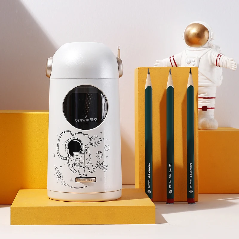 Tenwin 8188 Brand New Electric Rechargeable Auto Stop Jumbo USB Personal 7-11.5mm Pencil Sharpener Cutter