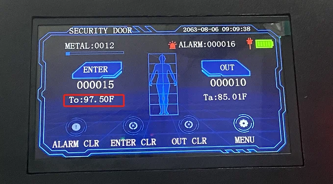 
High Sensitivity Multi-language Level Security Walk Through Metal Detector door frame metal detector 