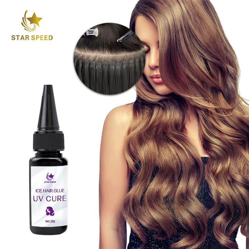 Star Speed UV hair extension glue 20g OEM UV extensions hair adhesive