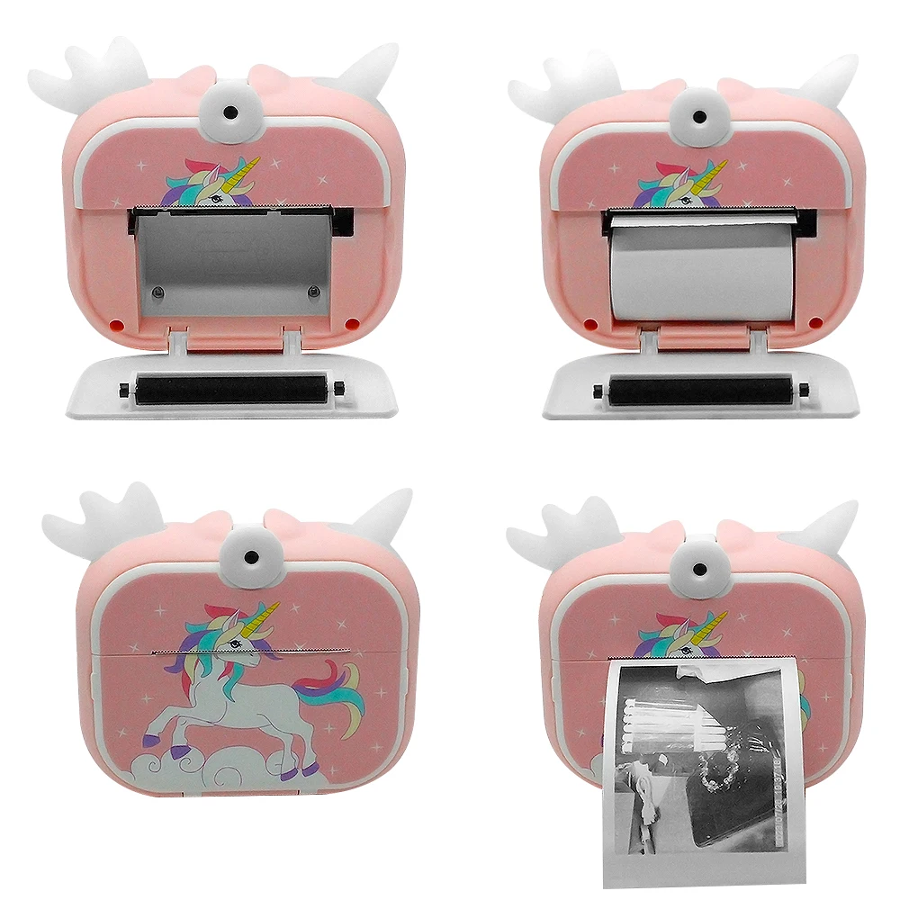 New Arrival  X3D Kids Toy Instant Printing Camera Thermal Photo Paper Children Mini Digital Camera  with Sparkling  Light