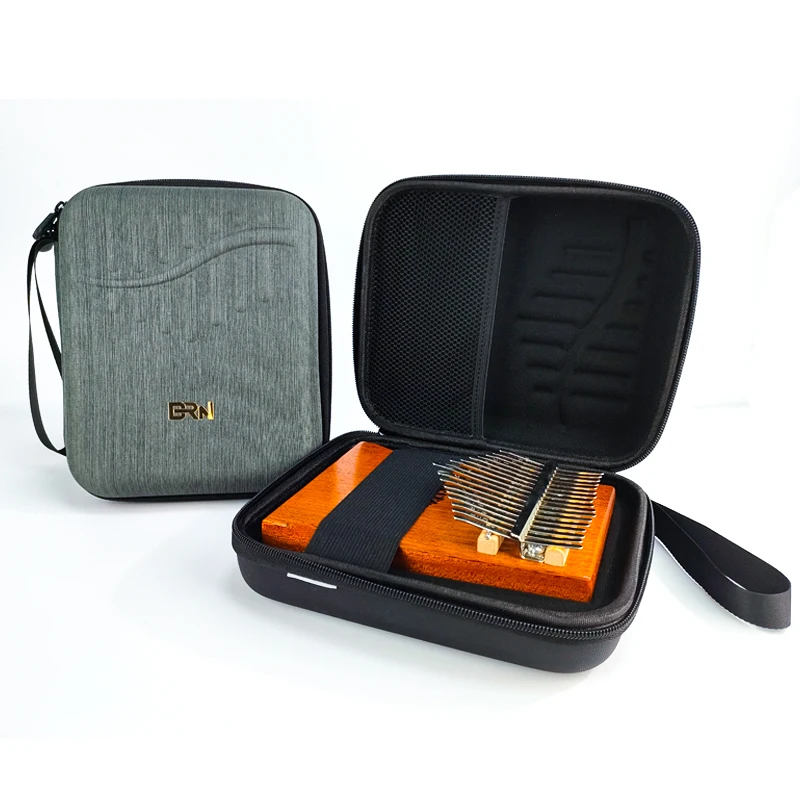 Custom Hard Black Suitcase Kalimba Case Waterproof Protective EVA for Thumb Piano