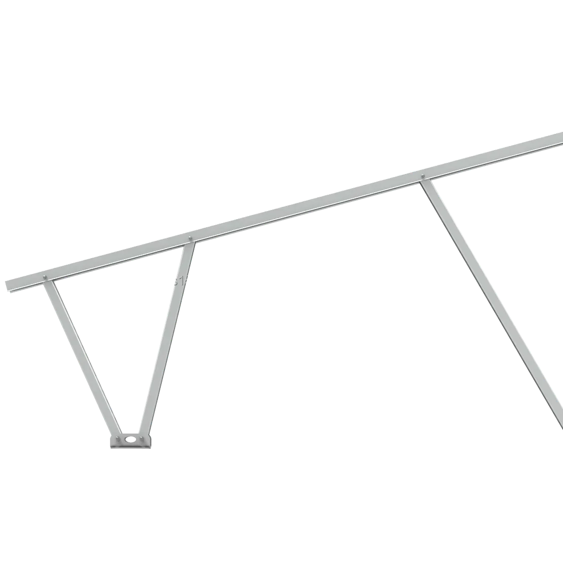 U2V Mount Steel Ground Mounting Structure With Hot Dip Galvanizing for Solar Rail Applications