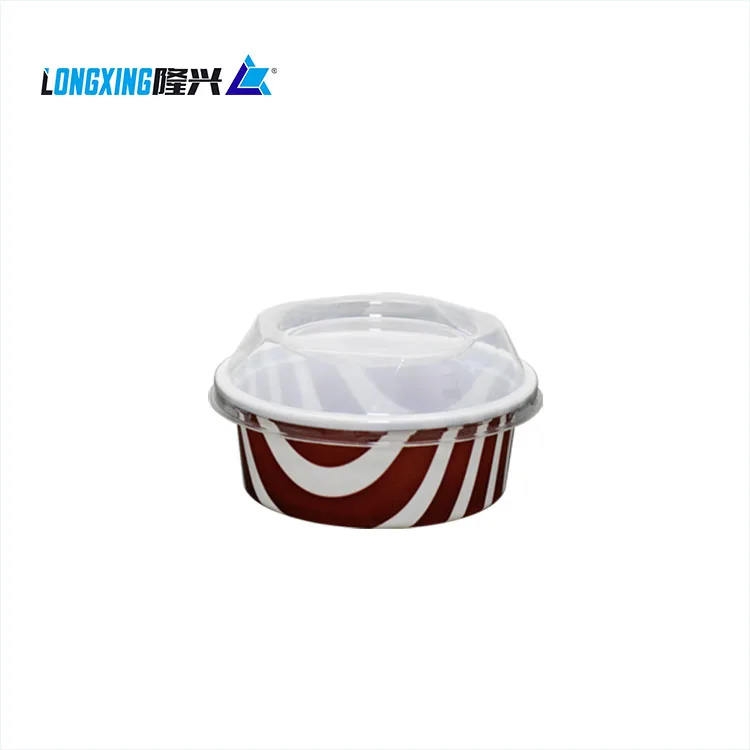 175ml Colorful Printed Ice Cream Plastic Cup / PP Cup with PET Lid