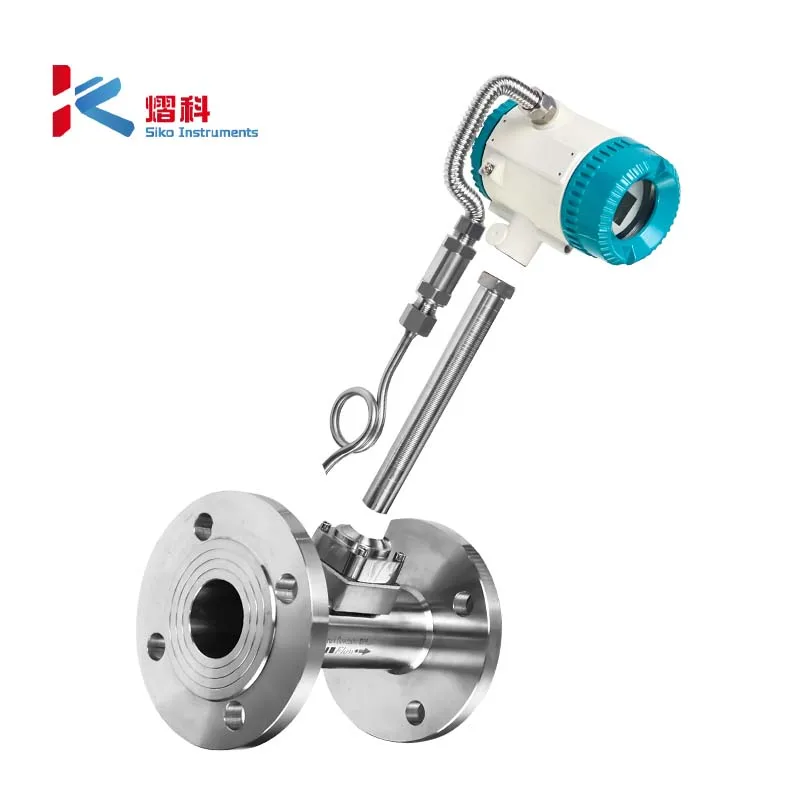 Manufacturer Siko Intelligent DN100 Insertion Vortex Flowmeter For Boiler Steam
