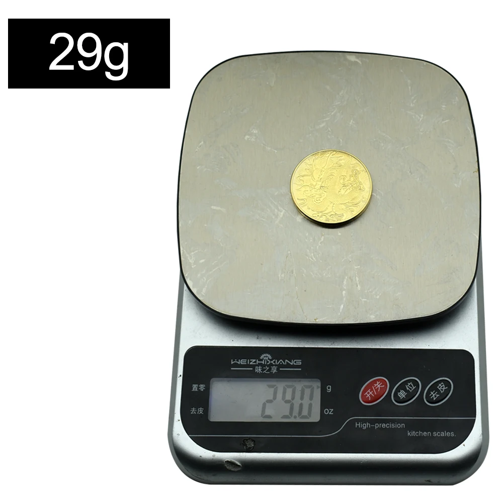 2024 China Dragon Year Commemorative Coin Metal Green Dragon Challenge Coin Medal Home Decoration Coin Collection Gift