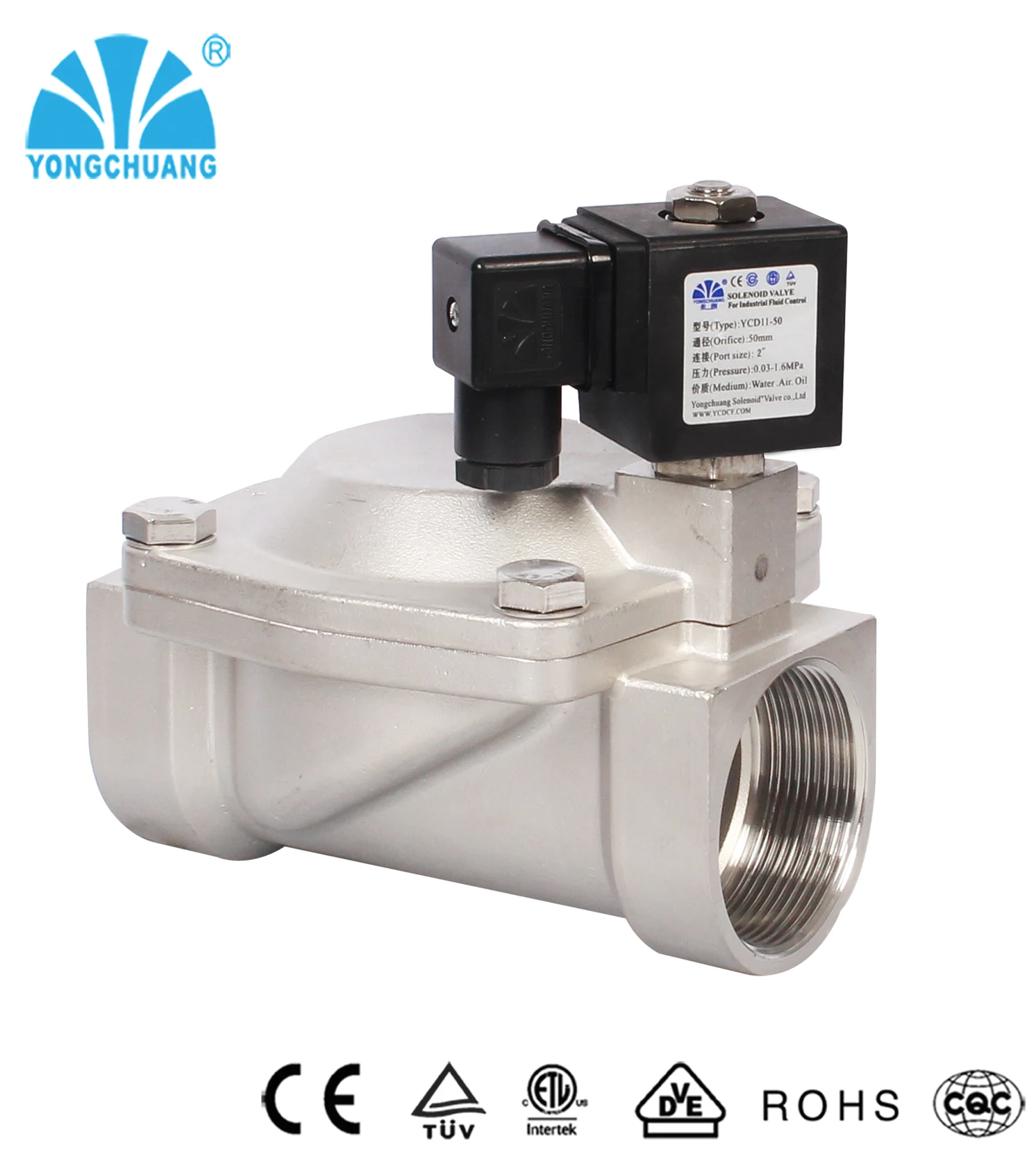 Diaphragm Pilot Operated solenoid valve