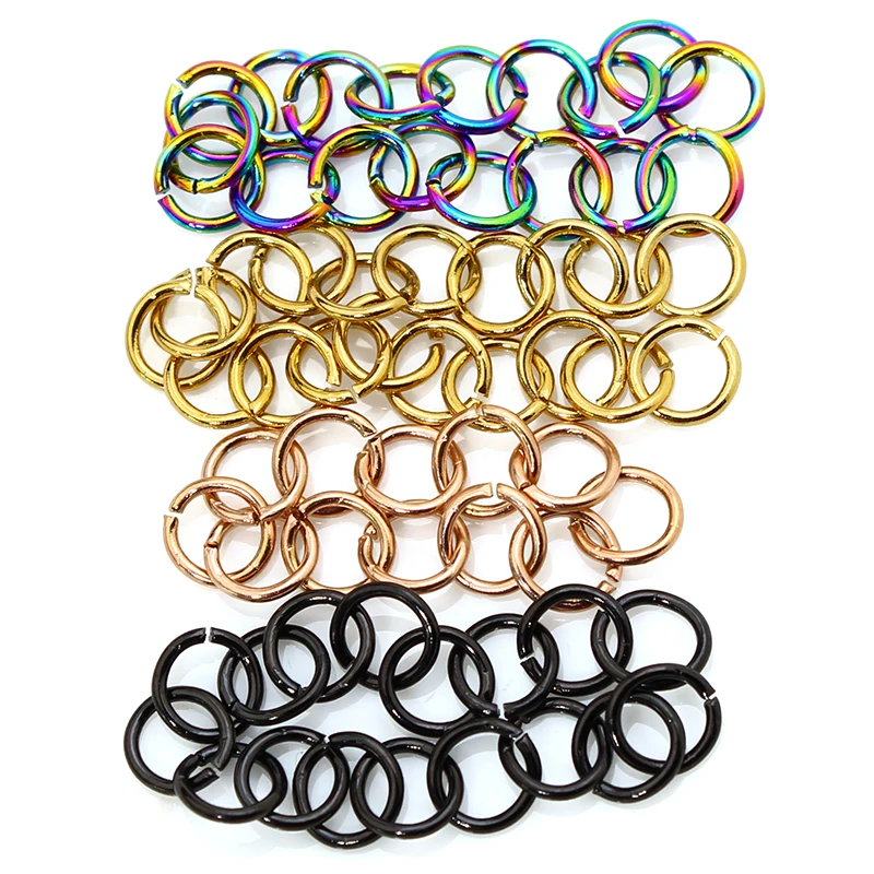1Pcs Stainless Steel Open Jump Rings For Jewelry Making Connectors Split Rings Accessories Diy Jewelry Findings Supplies Chain