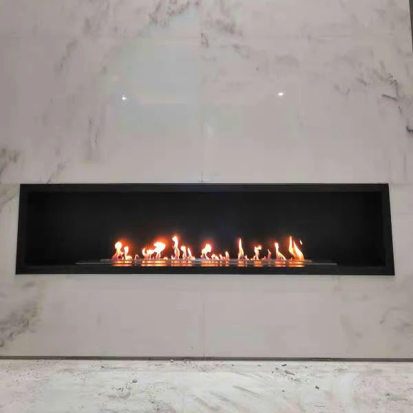 Intelligent Electric Insert Automatic Burner Kamin For Hotel Ethanol Fireplace