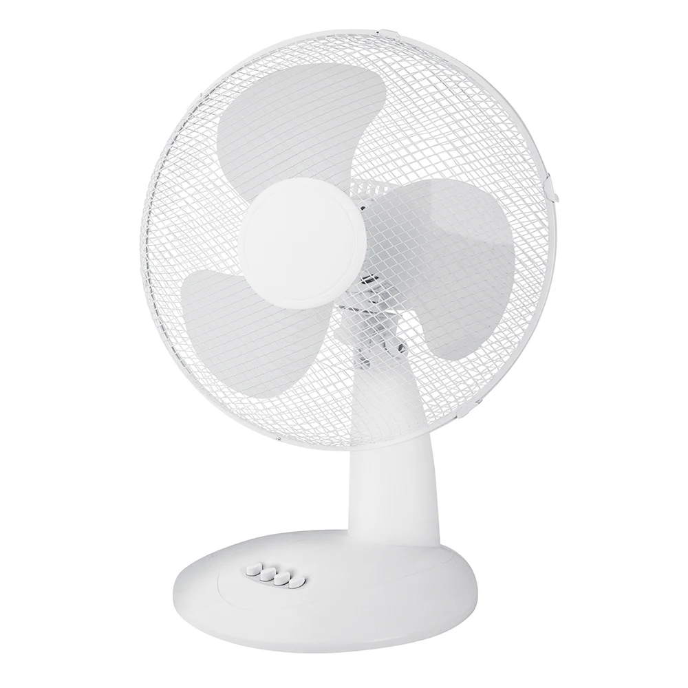 hot 12 inch table fan with oscillation  portable  desk fan 3  speed  steel mesh  cheapest table fan