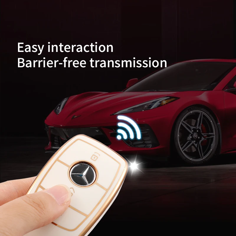 TPU Car Remote Key Cover Case Fob For Mercedes Benz 2017 E Class W213 E200 E260 E300 E320 2018 S class GLS GLA Accessories