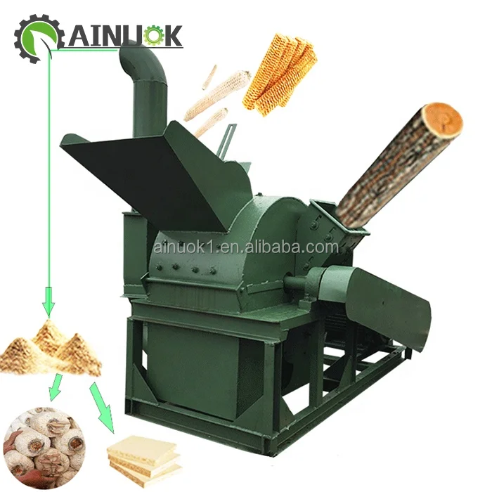Hammer mill grinding machine cheap 6 beaters wood hammer mill with diesel engine