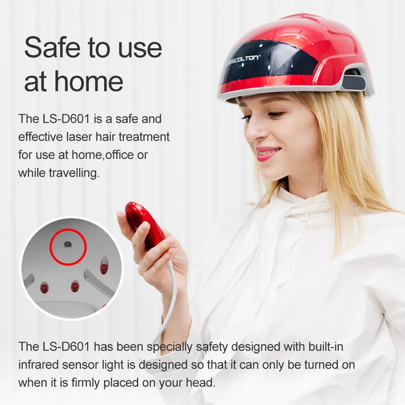 
Lescolton factory hot sale home use laser hair growth helmet lllt led therapy device system laser hair growth machine 