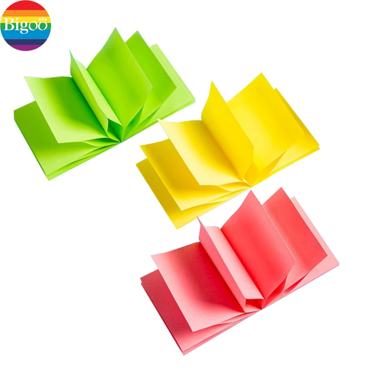 Smart custom pull message memo sticky note pads N times sticker in clear holder dispenser set for office school supply