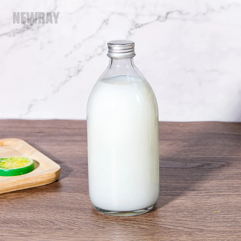 Newray Newest Design Glass Containers for Juice Storage With Lid for Sale