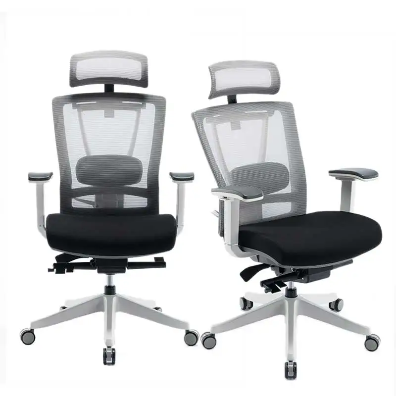 Height Adjustable Armrest High Back Executive Big And Tall Office Swivel Mesh Ergonomic Chairs With Headrest