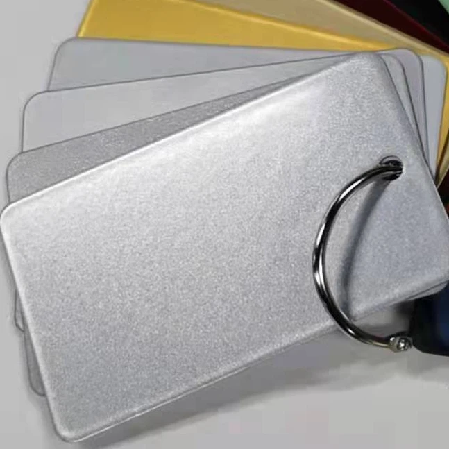 Polyester Powder Coatings Spray Paint Metallic Sparkle Silver Grey Color Powder Coatings