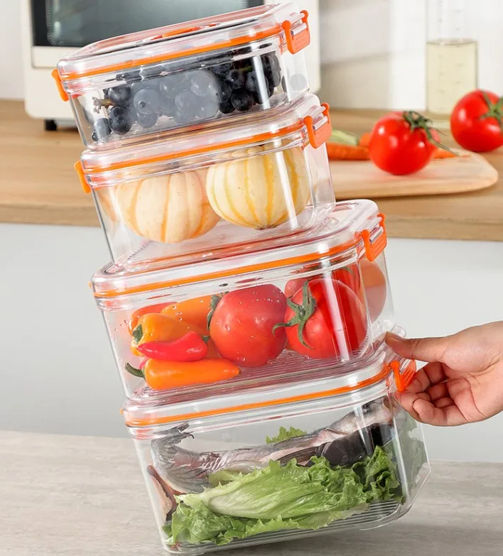 Electric Vacuum Preservation Box Food Grade Home Refrigerator Freshness Seal Microwaveable Freshness Preservation