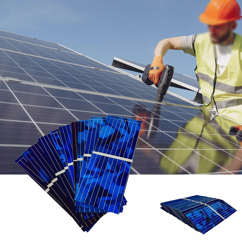 100 шт. 0 5 В 320mA солнечная панель 52*19 мм DIY солнечные элементы цвета поликристаллические