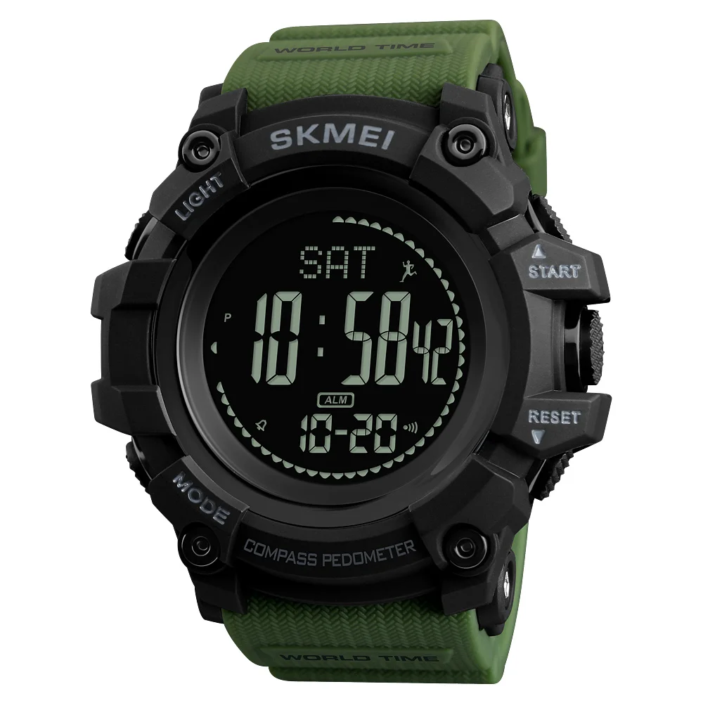 Skmei Multifunction Outdoor Watches Hand Clock for Men Compass Sport Outdoor Smart Digital Watch 1356