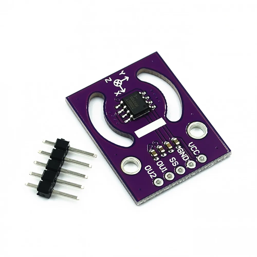 Taidacent Digital Three-Dimensional Angle Handle Joystick Hall Effect Sensor Absolute 3D Position Sensor Module MLX90333