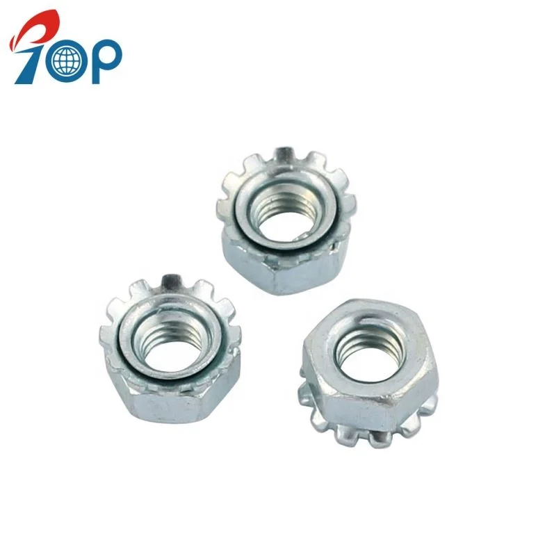
TOP External Tooth Lock Washer SS304 Locknuts Keps Lock Nut 