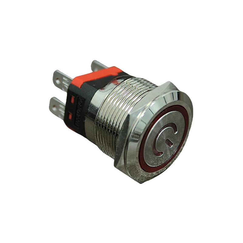 Household Appliance Accessories On Off Double Metal Push Button Switch