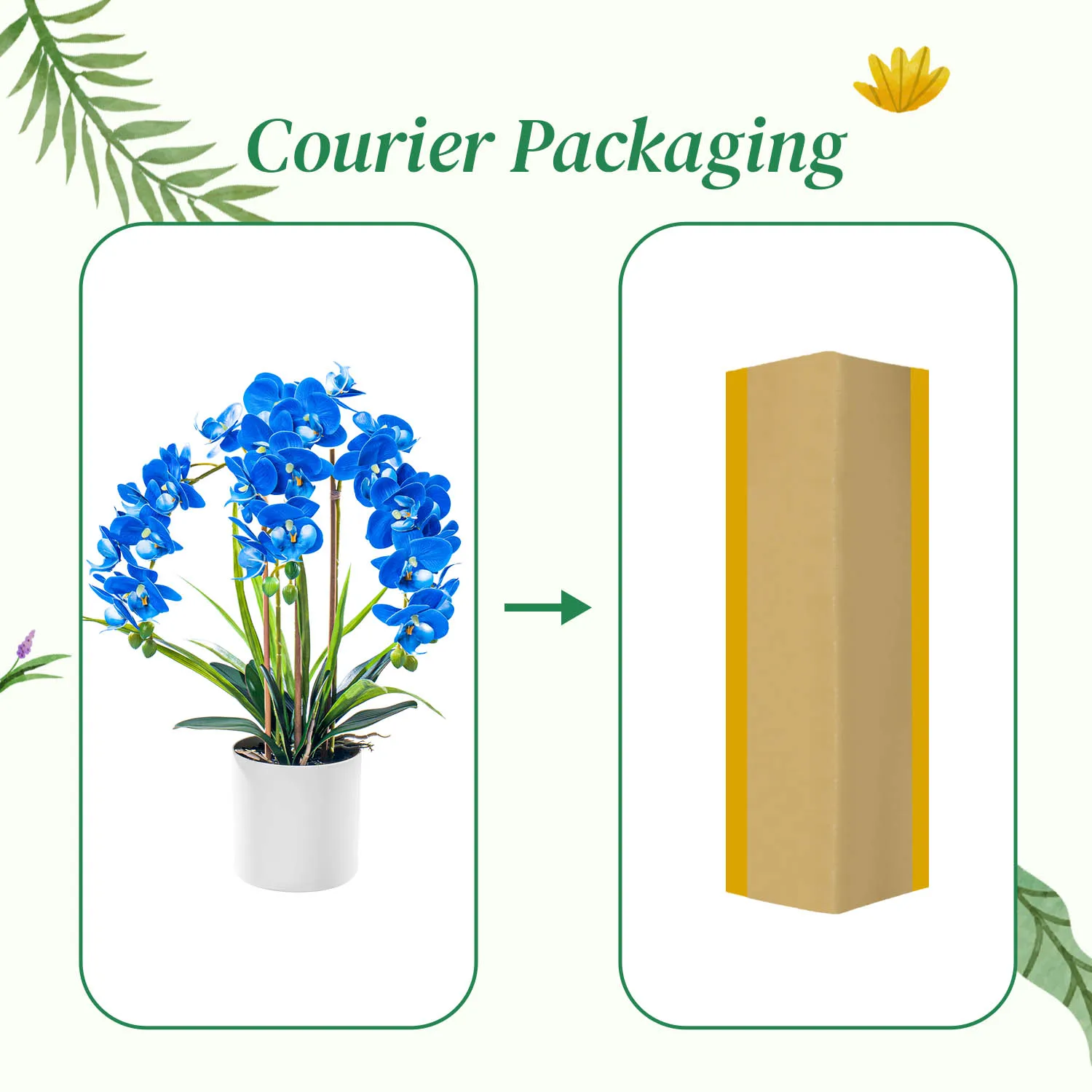 Wholesale Orchids Natural-like Artificial Flowers Plants White Real Touch  Room Decoration Decor With Pot