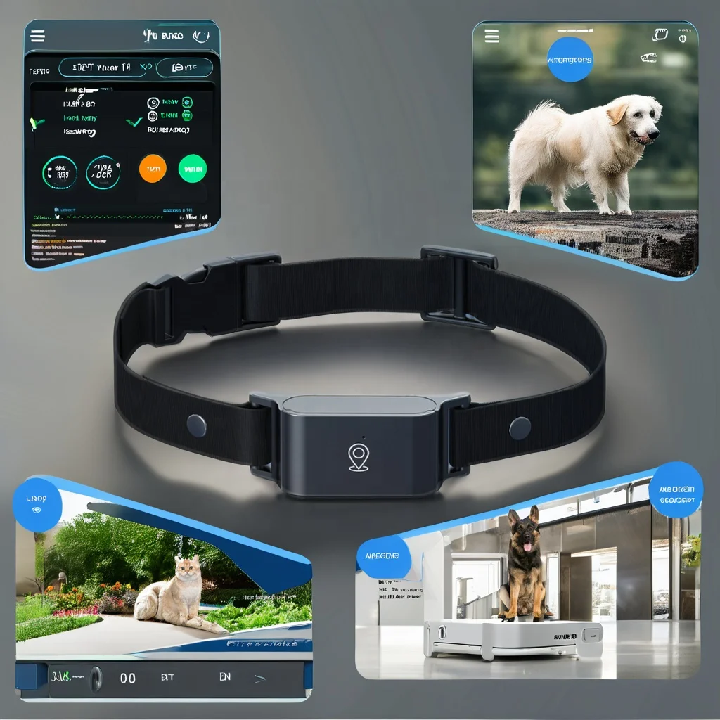Hot Wholesale   Dogs Tractive App Tracker Waterproof GPS Location White Smart Pet  Activity Tracker