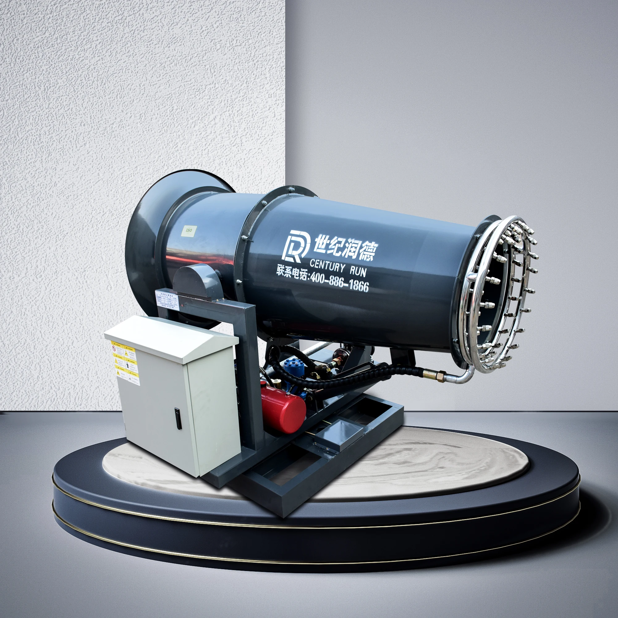 
60 м подавление пыли, противотуманная пушка, пневматическая пушка, распылитель, дезинфекция, распылительная машина, пушка для водяного тумана, распылитель 