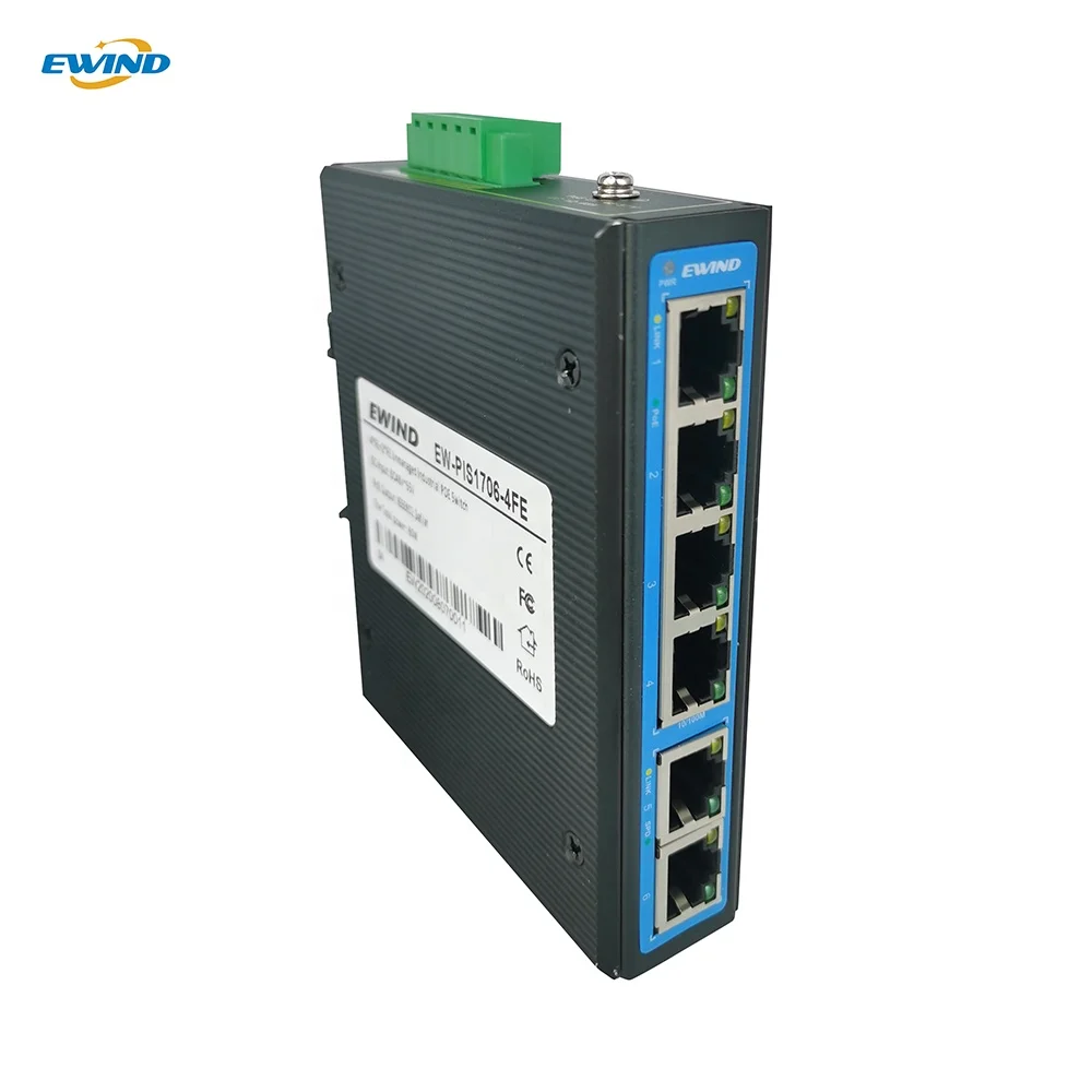 Factory OEM Customized 6 Ports 100M Industrial Ethernet Switch