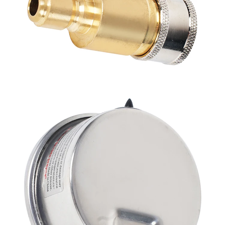 5000psi Pressure Washer Pressure Gauge Kit 3/8 Inch Quick Connect