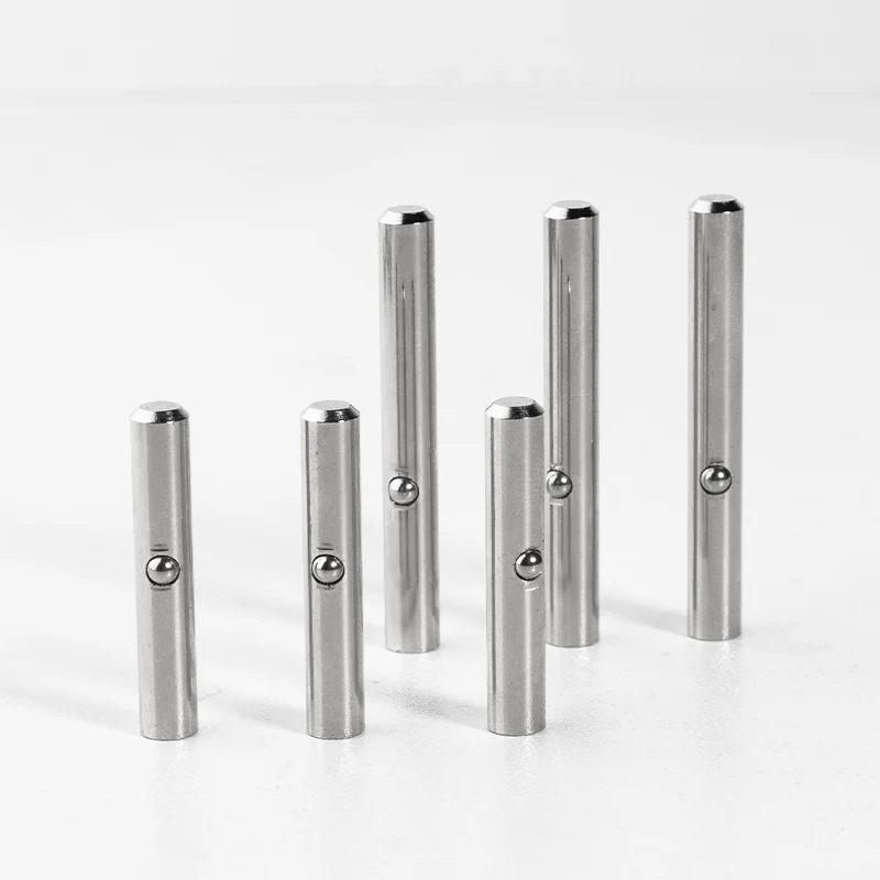 Customized 304 Stainless Steel rod pin with spring loaded ball  industrial hardware for locking positioning