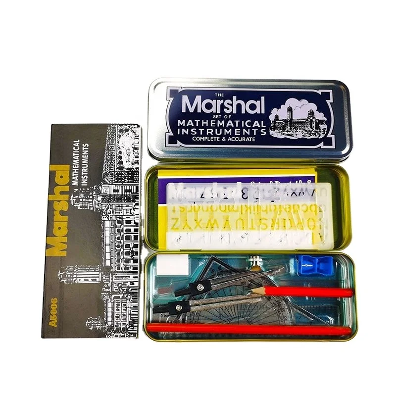 Лидер продаж, металлический пенал, набор математических инструментов, геометрический компас, канцелярские принадлежности
