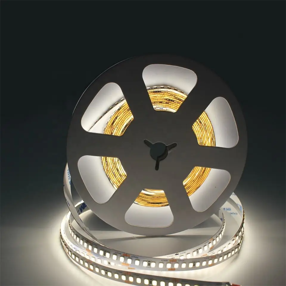 Wholesale 3000/4000/6000k led strip light 5M/Roll 8mm 10mm width light strip 120/180/240leds 12V 24v smd 2835 led strip light