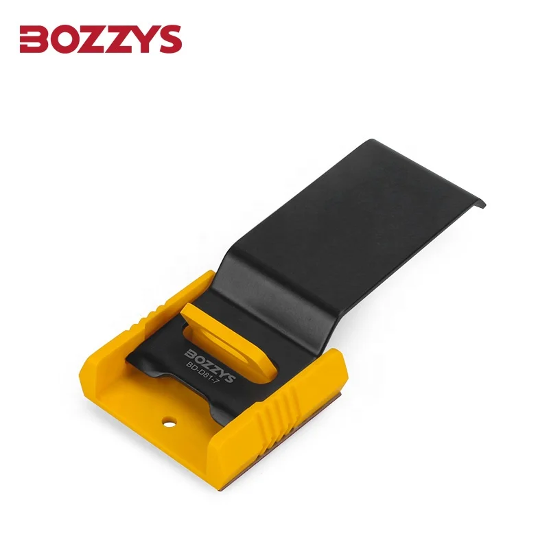 Industrial Electrical Button Switch Lockout Device With Adhesive and Mounting Screws Suitable for Distribution Cabinet