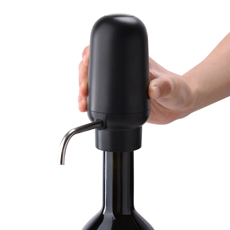 Custom Black Bar Accessories Wine decanter Pourer Spout Electric Aerator Automatic Wine Aerator