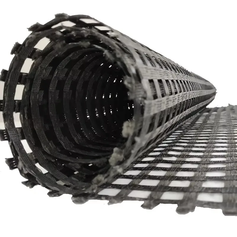 factory low price	50KN Glass Fiberglass Geogrid Asphalt Geogrid by Karl Mayer Machine