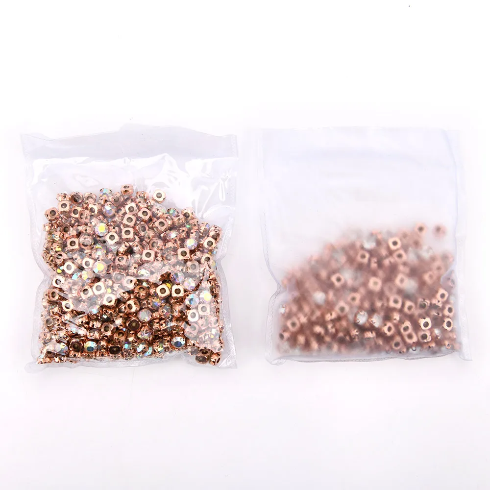 Wholesale Algeria 3D/4D Glass Stone SS35 SS45 SS40  Sew On Rhinestone for DIY Decoration Clothing