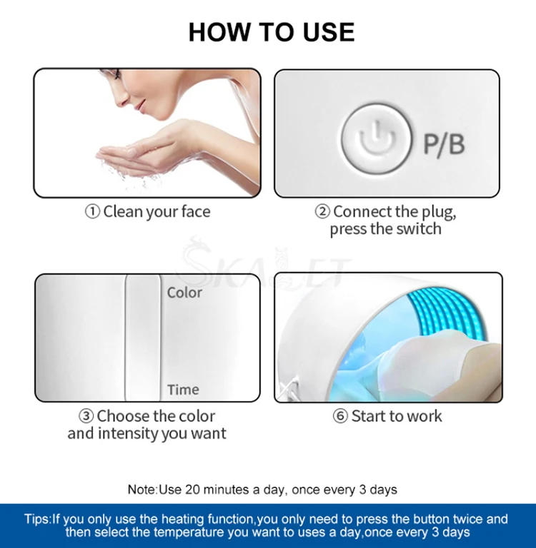 Therapy Lamp Chromotherapy Skin Rejuvenation Light Facial Pdt Led Light Therapy Beauty Machine