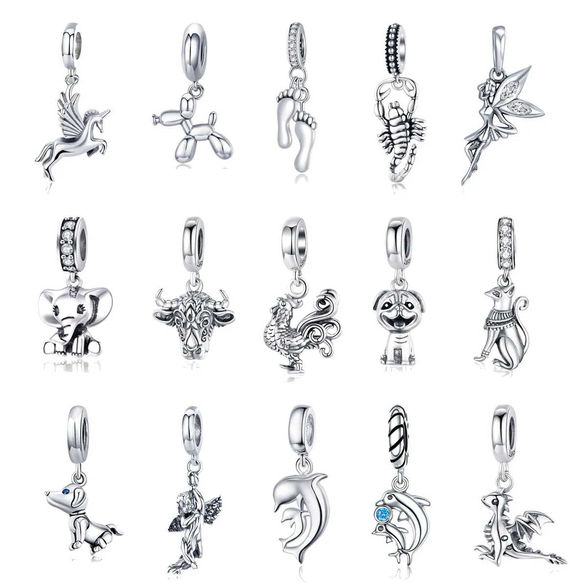 New Transportation Small Car Convertible Charm Bead 925 Silver Tricycle Children Bike Charm for Women Jewelry Making Charm