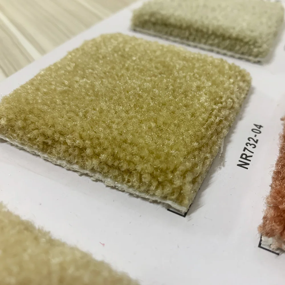 Manufacturers direct sales super thick hotel hotel solid color full carpet high-end household 18MM thick curved yarn carpet