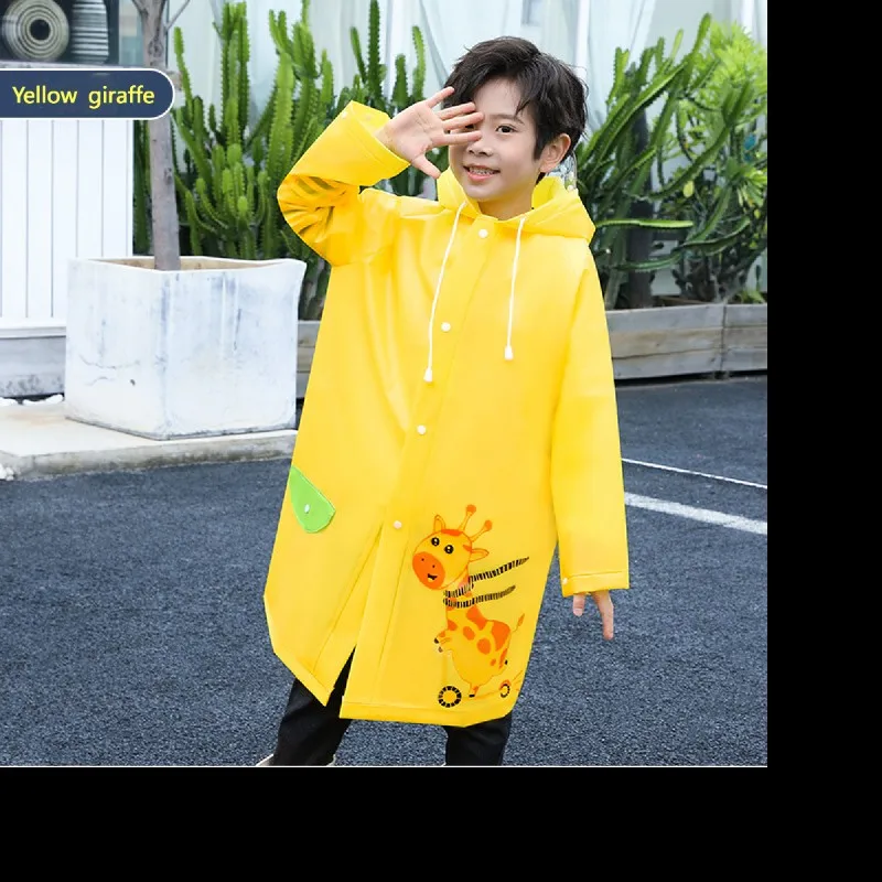 Sunday  Student Raincoats for Big Children Thickening Suits Ponchos Plastic Waterproof
