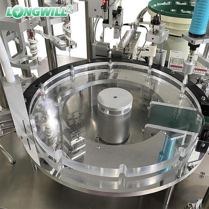 Small Business Heating Adjusted Automatic 10ml Small Bottle Thick Oil Gummy Liquid Filling Capping Machine With PLC control