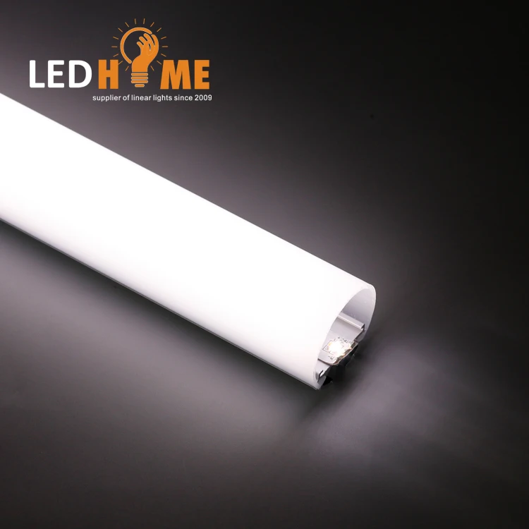 76mm 6063 Grade and Decorations Application suspended round Shape aluminum heat sink  profile for led strips