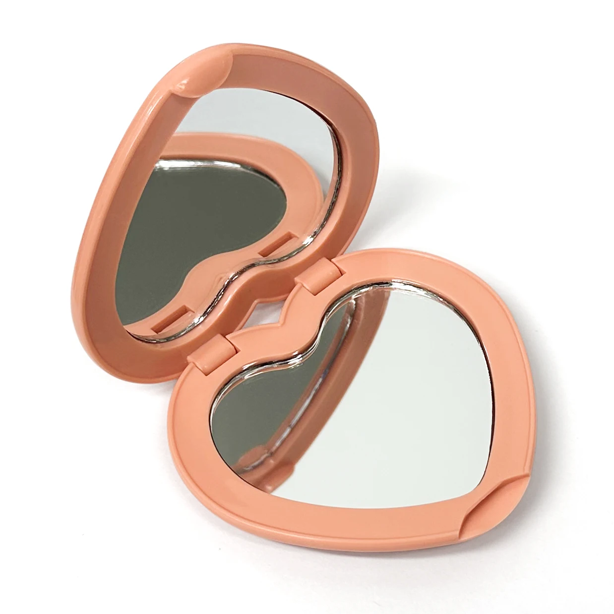 Customized Printing Heart Shape Mirror,  Double Sided Makeup Mirror, Popular Boutique Gift Mirror