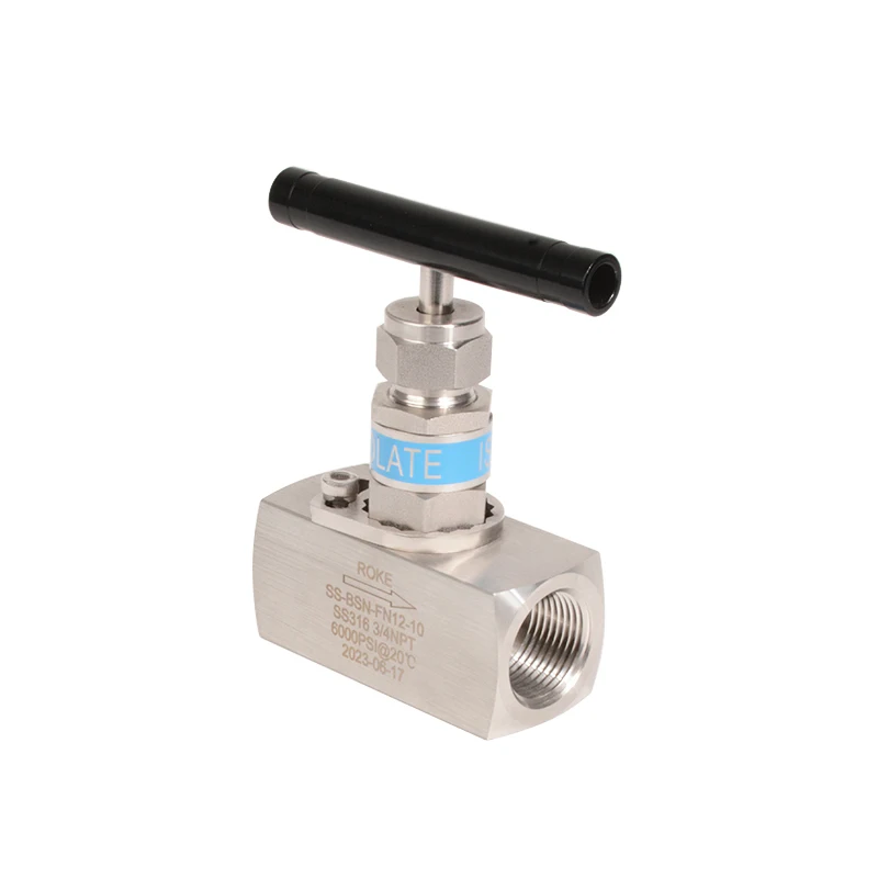 Stainless Steel Female thread high pressure gas needle valve 10000psi