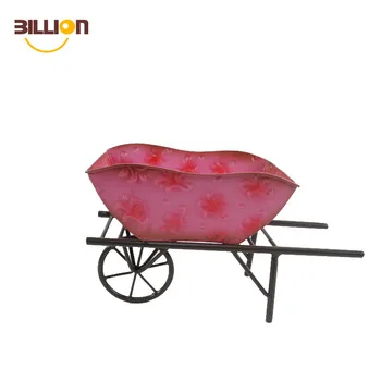 Cheap Country Flower trolley Tool Cart Metal Garden Wagon