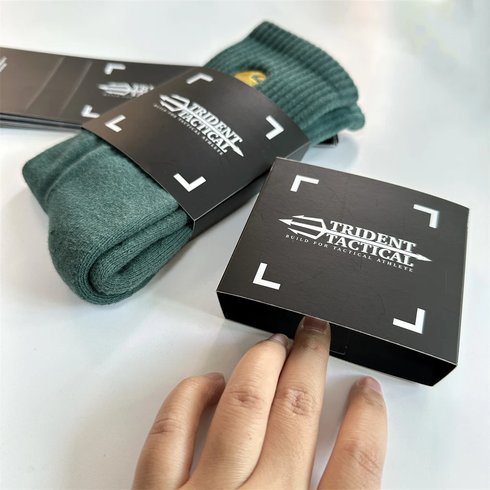 Custom Thick 400Gsm Socks Accessories Paper Cardboard Socks Hang Tag,Printed Logo Sock Tag,Sock Wrap Label