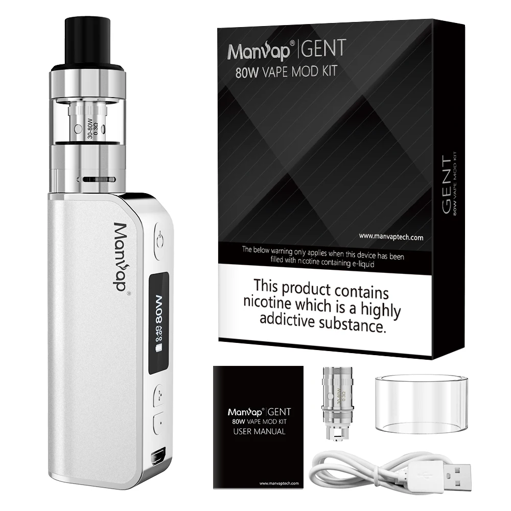 
logo customized eletronic cigarette starter kit complete set 80W vape box mod 