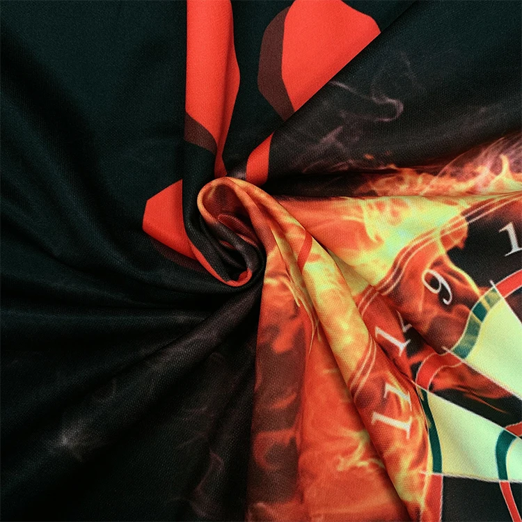 Hot selling polo darts shirts 100% polyester quick drying full zipper dart jersey with pocket